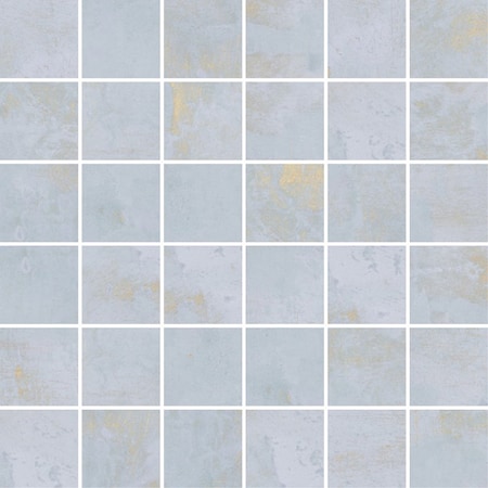 Apollo Tile Aureate 11.71inx11.71in Natural Light Blue Porcelain Mosaic Wall and Floor Tile 7.62 sqft/case, 8PK ROC88BLUMOSA